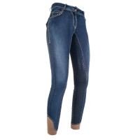 Pasadena Summer Denim Vollbesatzreithose s. HKM Jeansblau Pasadena Summer Denim Vollbesatzreithose s. HKM Jeansblau