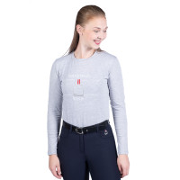 Polo mit langen Ärmeln Equine Sports Style HKM Rot Polo mit langen Ärmeln Equine Sports Style HKM Rot