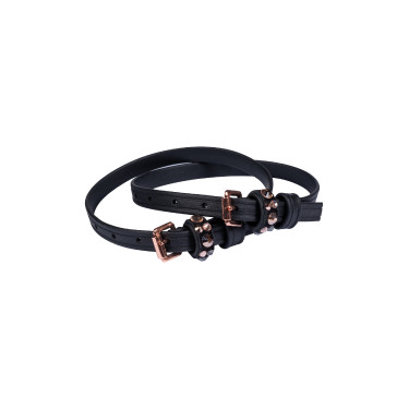 Sporenriemen HKM Rosegold Glamour Style Biothane Sporenriemen HKM Rosegold Glamour Style Biothane