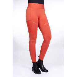 Leggings Savona Style Vollbesatz Silikon HKM Rot
