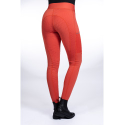 Leggings Savona Style Vollbesatz Silikon HKM Rot