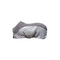 Fliegendecke Comfort mit Fleece HKM Grau / Natur / Blau Fliegendecke Comfort mit Fleece HKM Grau / Natur / Blau