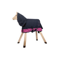 Wasserdichte Decke HKM Funny Horses Fuchsia / Marineblau