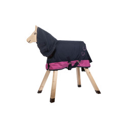 Wasserdichte Decke HKM Funny Horses Fuchsia / Marineblau Wasserdichte Decke HKM Funny Horses Fuchsia / Marineblau