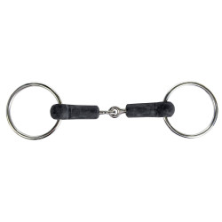 Gebiss mit Ringen HKM 18 mm Gummi Gebiss mit Ringen HKM 18 mm Gummi