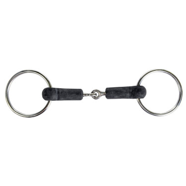 Gebiss mit Ringen HKM 18 mm Gummi Gebiss mit Ringen HKM 18 mm Gummi