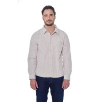 Herren-Samtshirt Harcour Shavi Elfenbein Beige Herren-Samtshirt Harcour Shavi Elfenbein Beige