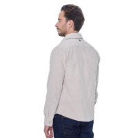 Herren-Samtshirt Harcour Shavi Elfenbein Beige Herren-Samtshirt Harcour Shavi Elfenbein Beige