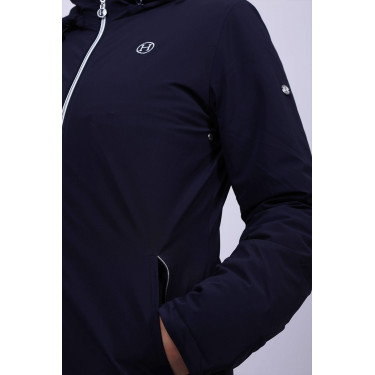 Langer Parka Harcour Robertah Damen Marine Marineblau