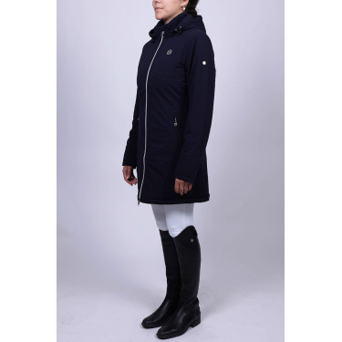 Langer Parka Harcour Robertah Damen Marine Marineblau