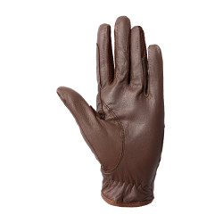 Leder- und Mesh-Handschuhe Damen Horze Braun