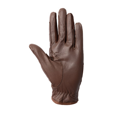 Leder- und Mesh-Handschuhe Damen Horze Braun
