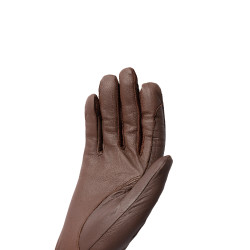 Leder- und Mesh-Handschuhe Damen Horze Braun