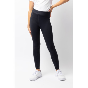 Reithose mit Vollbesatz und Silikon Madison Kinder Horze Dunkelmarineblau