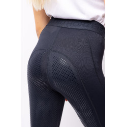 Reithose mit Vollbesatz und Silikon Madison Kinder Horze Dunkelmarineblau