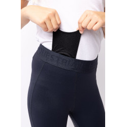 Reithose mit Vollbesatz und Silikon Madison Kinder Horze Dunkelmarineblau