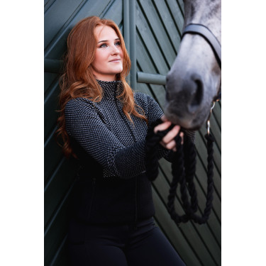 Fleecejacke Neve Horze Kaviar Schwarz