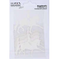 Bügelmotiv Dressur HKM Weiß Weiß Bügelmotiv Dressur HKM Weiß Weiß
