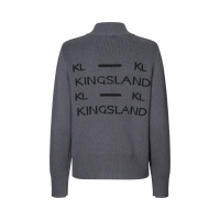 Gestrickter Damenpullover Kingsland KLVillut Graues Schmiedeeisen