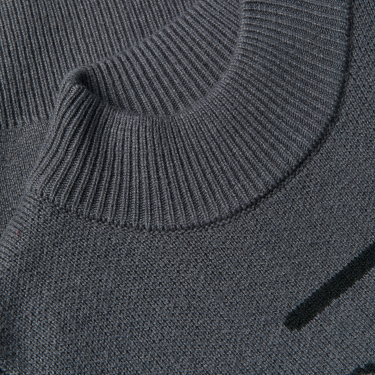 Gestrickter Damenpullover Kingsland KLVillut Graues Schmiedeeisen