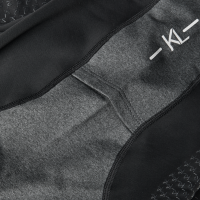 Junior-Reitleggings Kingsland mit Vollbesatz KLValli Schwarz