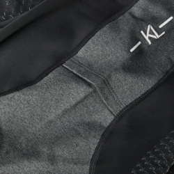 Junior-Reitleggings Kingsland mit Vollbesatz KLValli Schwarz