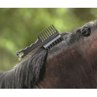 Kamm mit Flechthilfe HKM Schwarz