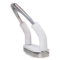 Sicherheitssteigbügel aus Edelstahl im Paar HKM Hinweisfarbe Transparent