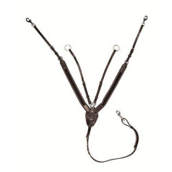 Brustgeschirr mit breitem Gummizug HKM Schwarz Brustgeschirr mit breitem Gummizug HKM Schwarz