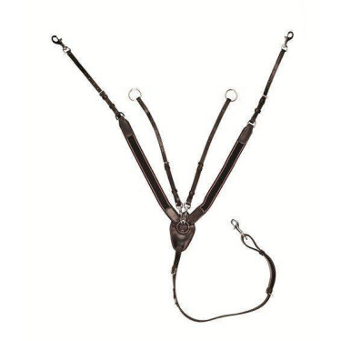 Brustgeschirr mit breitem Gummizug HKM Schwarz Brustgeschirr mit breitem Gummizug HKM Schwarz