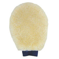 HKM Striegelhandschuh aus echtem Schaffell Natürlich Braun HKM Striegelhandschuh aus echtem Schaffell Natürlich Braun