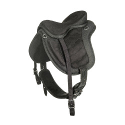 Shetland baumloser Sattel HKM Schwarz / schwarz Shetland baumloser Sattel HKM Schwarz / schwarz