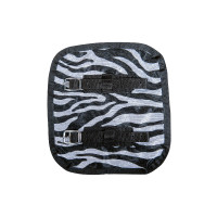 Brustverlängerung für Fliegendecke HKM Schwarz / Weiß Brustverlängerung für Fliegendecke HKM Schwarz / Weiß