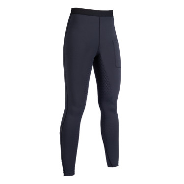 **Flow Reitleggings mit Vollbesatz aus Silikon HKM** Schwarz