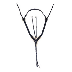 Brustblatt Cambridge synthetisches Lammfell HKM Schwarz