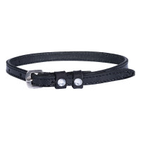 Sporenriemen HKM Crystal Lackleder Schwarz