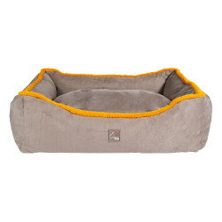 Hundebett Anam Cara Comfort HKM Taupe / Gelbgold Grau