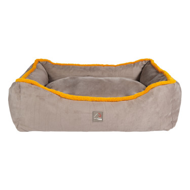 Hundebett Anam Cara Comfort HKM Taupe / Gelbgold Grau