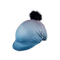 Regenbogen HKM Mütze für Helm Marineblau / Traube