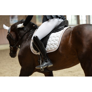 Leggings HKM Lisa Vollbesatz Silikon Weiß Wei&amp;szlig;