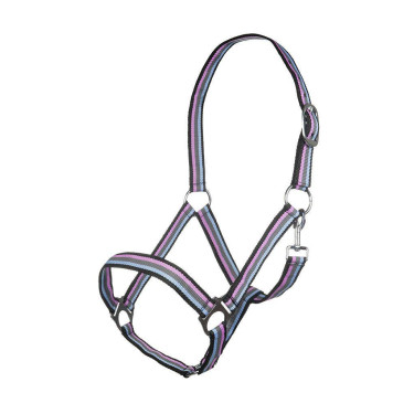 Halfter Linz HKM Braun / Grau / Rosa / Blau Halfter Linz HKM Braun / Grau / Rosa / Blau