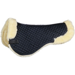 HKM Sattelkissen aus synthetischem Lammfell Natürlich Braun