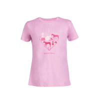 Kinder T-Shirt HKM I love horse riding Pink Rosa