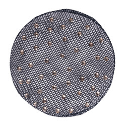 Netz HKM Roségoldener Glitzer Schwarz