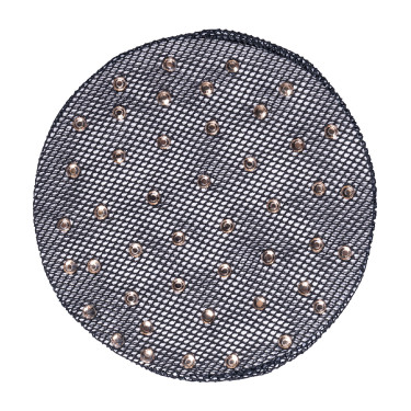 Netz HKM Roségoldener Glitzer Schwarz