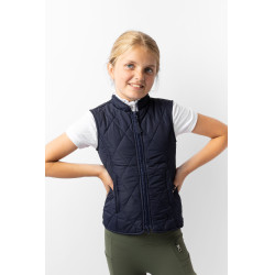 Klassische gesteppte Kinderweste Horze Dunkelblauer Peacoat Klassische gesteppte Kinderweste Horze Dunkelblauer Peacoat
