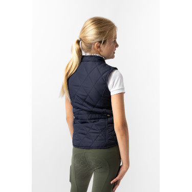Klassische gesteppte Kinderweste Horze Dunkelblauer Peacoat Klassische gesteppte Kinderweste Horze Dunkelblauer Peacoat