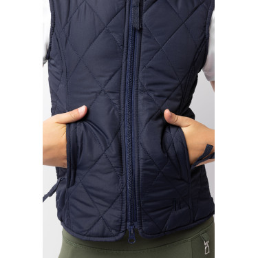 Klassische gesteppte Kinderweste Horze Dunkelblauer Peacoat Klassische gesteppte Kinderweste Horze Dunkelblauer Peacoat