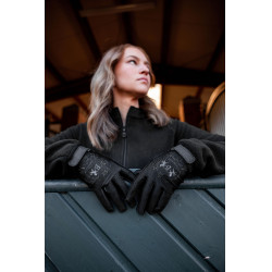 Reithandschuhe B Vertigo Laia Damen mit aufgedrucktem Logo Schwarz Reithandschuhe B Vertigo Laia Damen mit aufgedrucktem Logo Schwarz