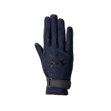Reithandschuhe B Vertigo Laia Damen mit aufgedrucktem Logo Dunkelmarine Reithandschuhe B Vertigo Laia Damen mit aufgedrucktem Logo Dunkelmarine